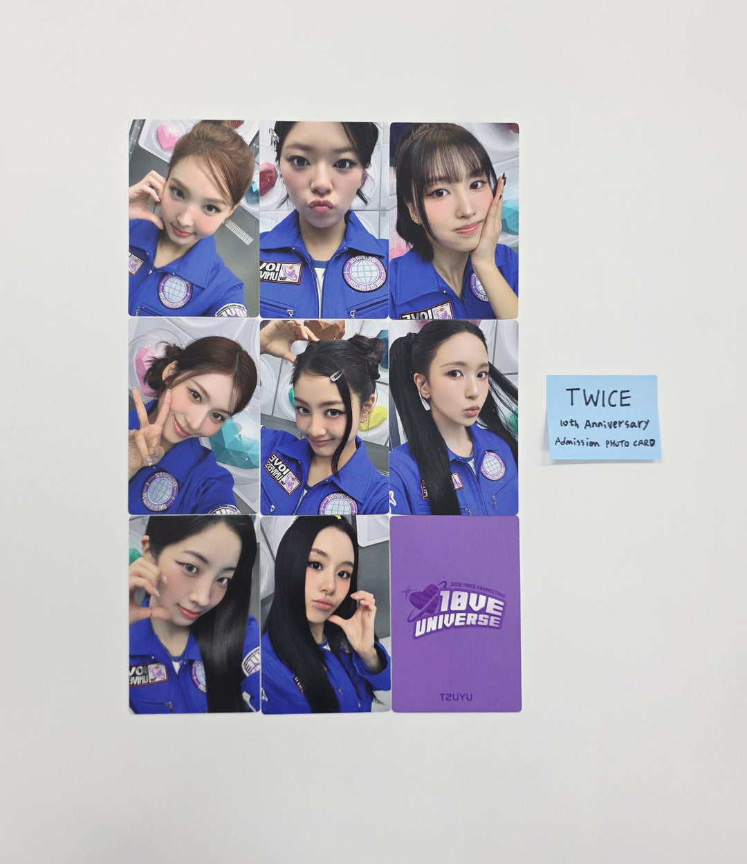 TWICE "10VE UNIVERSE" - 10th ANNIVERSARY Pop-UP Event Photocards Set (9EA) [26.04.08]