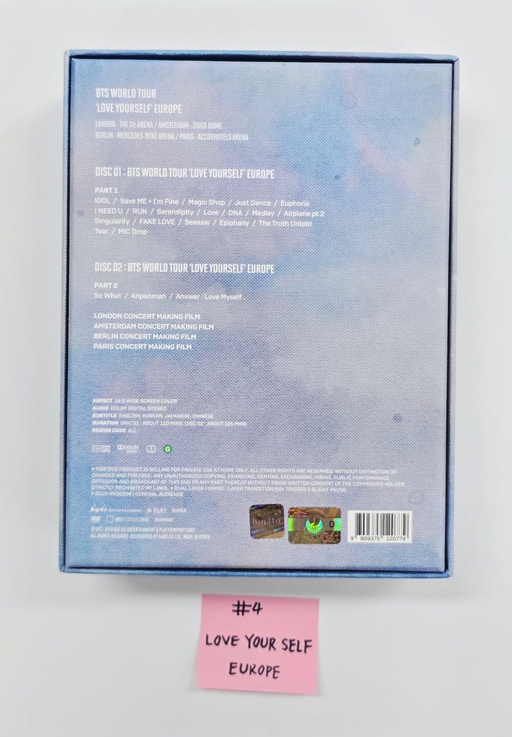 BTS - "LOVE YOUR SELF" DVD (EUROPE ver.) [26.04.10]