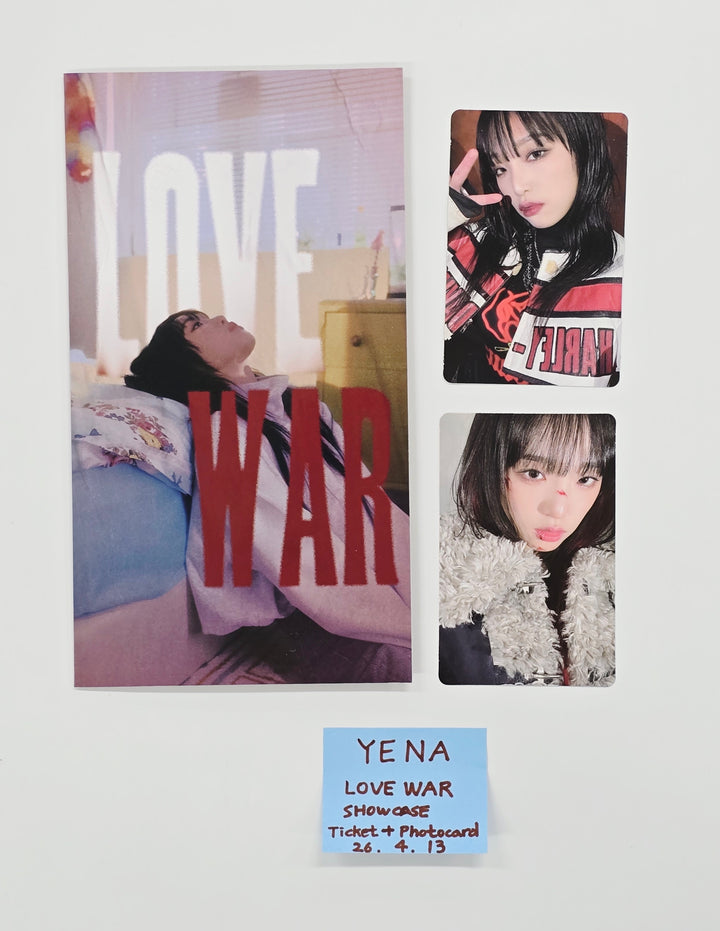 YENA "Love War" - Showcase Ticket + Photocard [26.04.13]
