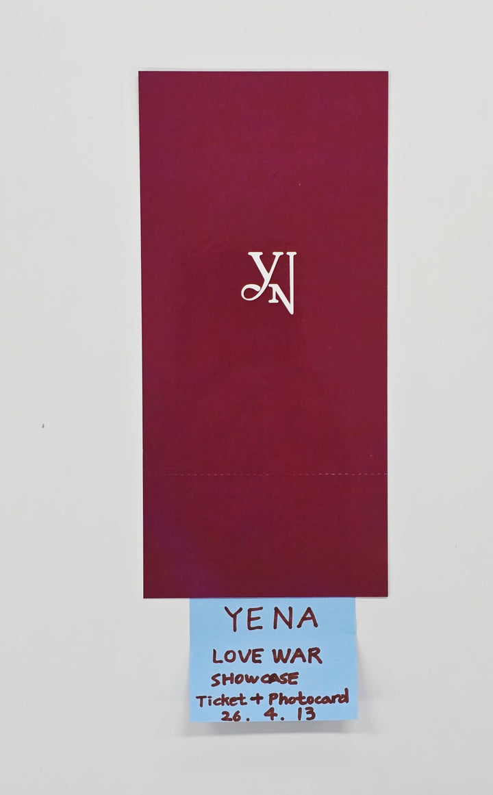 YENA "Love War" - Showcase Ticket + Photocard [26.04.13]