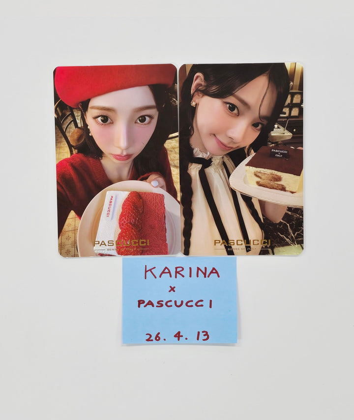 KARINA (of Aespa) X Pascucci Event Photocards Set (2ea) [26.04.13]