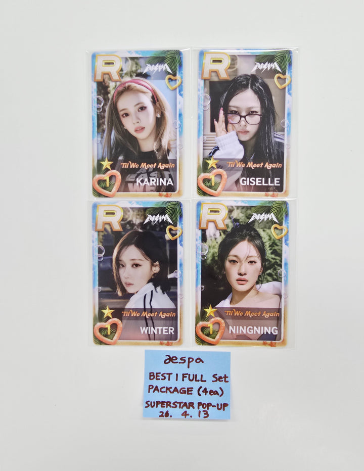 AESPA - BESTI FULL Set Package Superstar Pop-up PVC Photocard Set (4ea) [26.04.13]