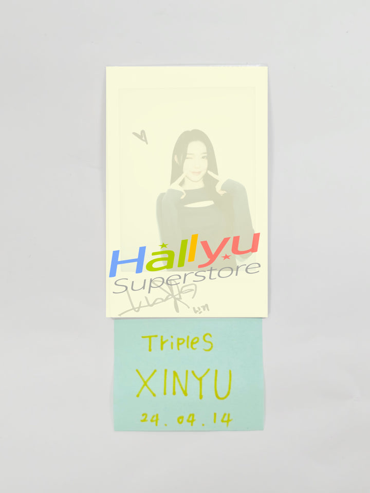 XINYU (of TripleS) - Hand Autographed(Signed) Polaroid (2) [26.04.14]
