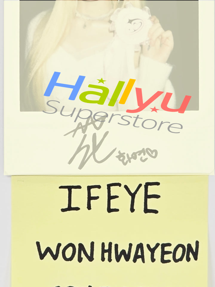 WONHWAYEON (of IFEYE) - Hand Autograhped(Signed) Polaroid [26.04.16]