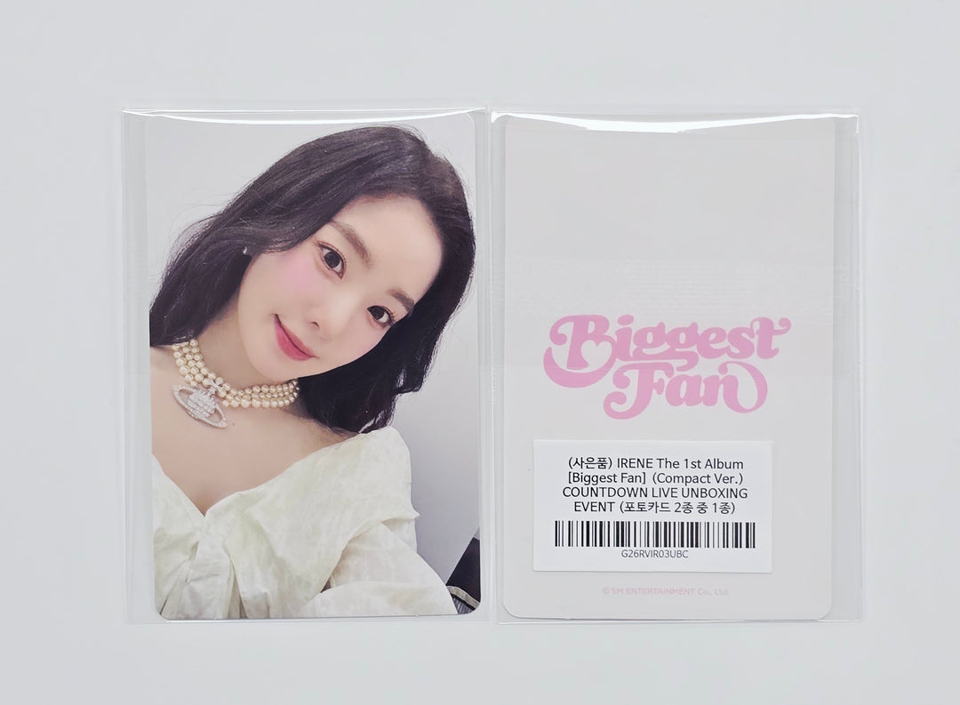 IRENE (of Red Velvet) "Biggest Fan" - CountDown Live UNBOXING Event Photocard (Compact Ver.) [26.04.17]