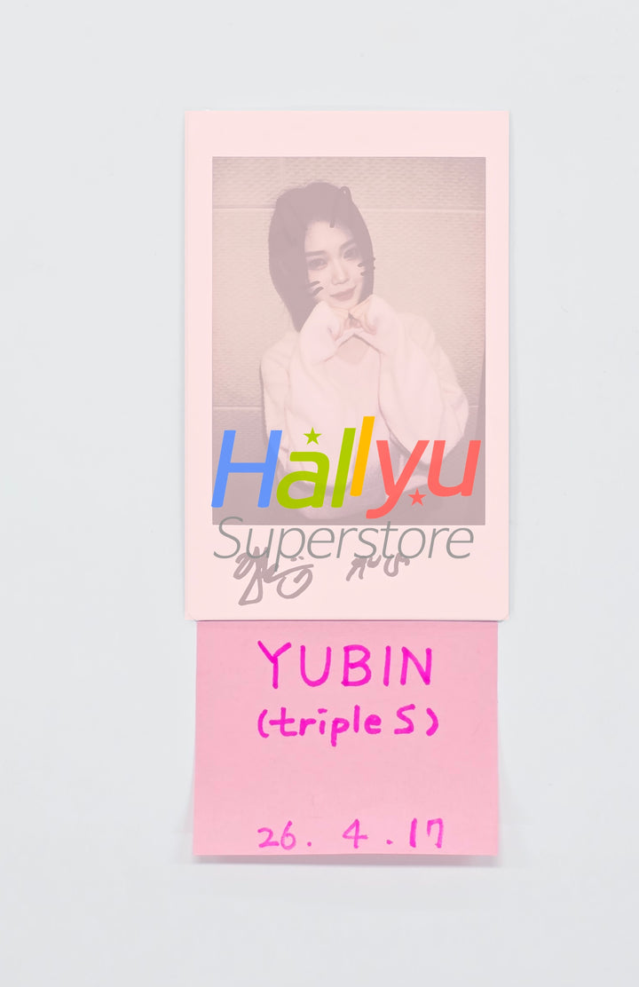 YUBIN (of TripleS) - Hand Autographed(Signed) Polaroid [26.04.17]