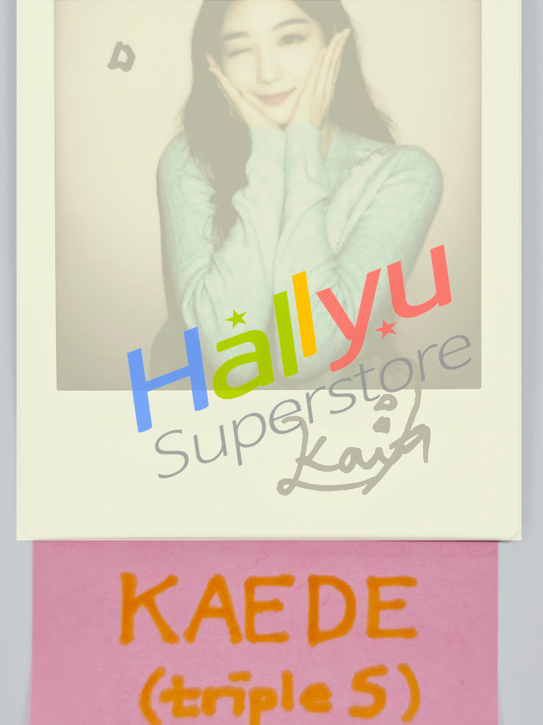 KAEDE (of TripleS) - Hand Autograhped(Signed) Polaroid [26.04.17]