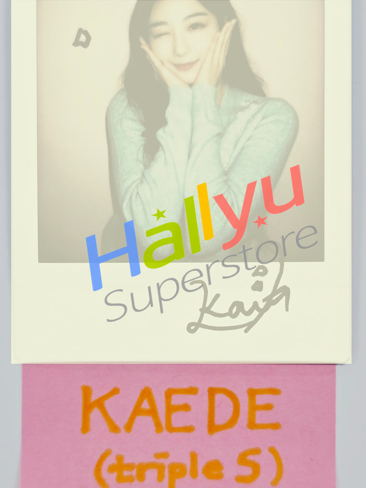 KAEDE (of TripleS) - Hand Autograhped(Signed) Polaroid [26.04.17]