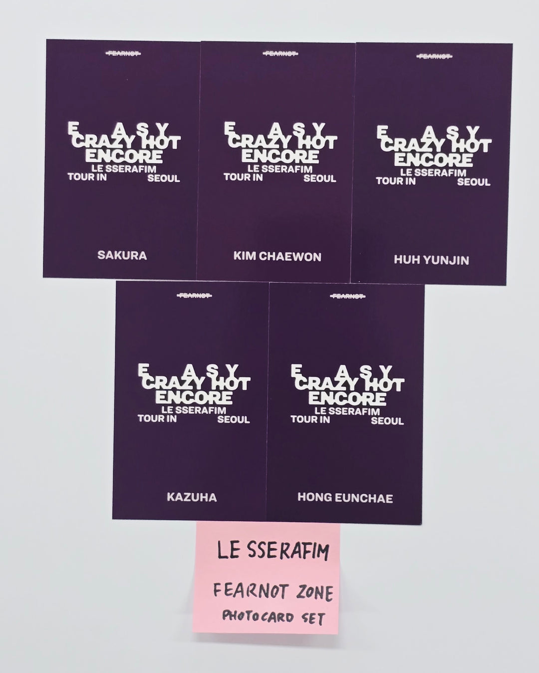 LE SSERAFIM - FEARNOT ZONE Event Photocard [26.04.17]