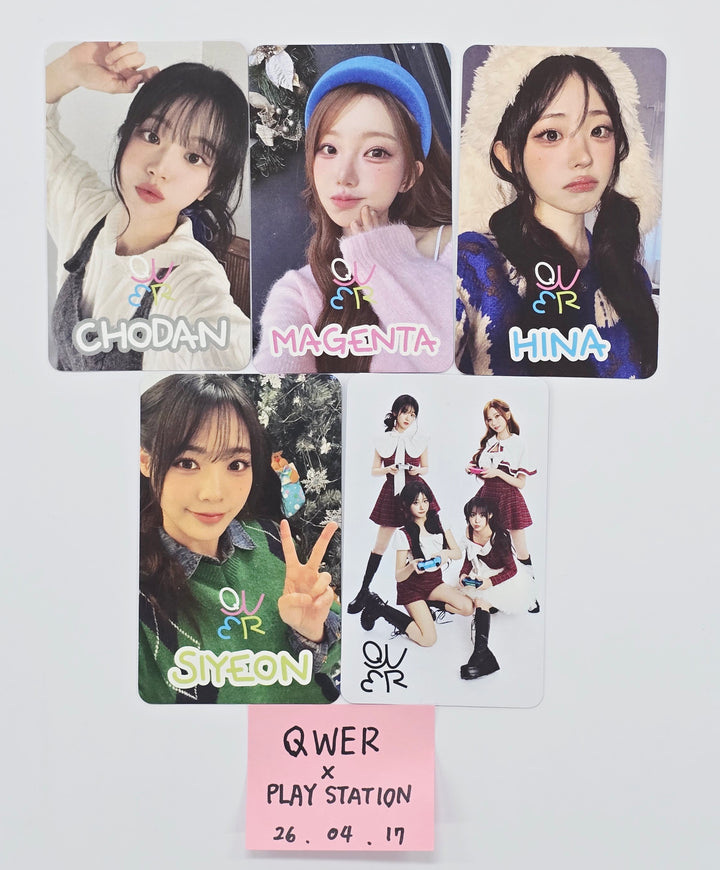 QWER - Play Station Event Photocard set (5ea) [26.04.17]