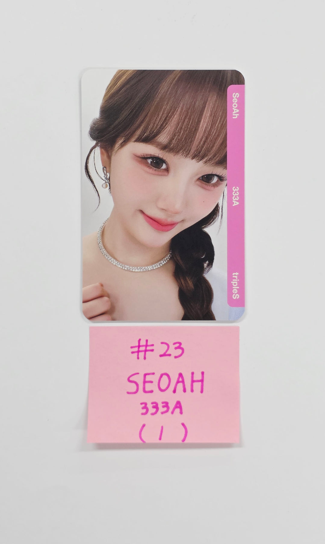 TripleS - OT24 "My Secret New Zone" Seoul Concert Farewell Party Binary02 Double Class Objekt(333A) Photocard [26.04.17]