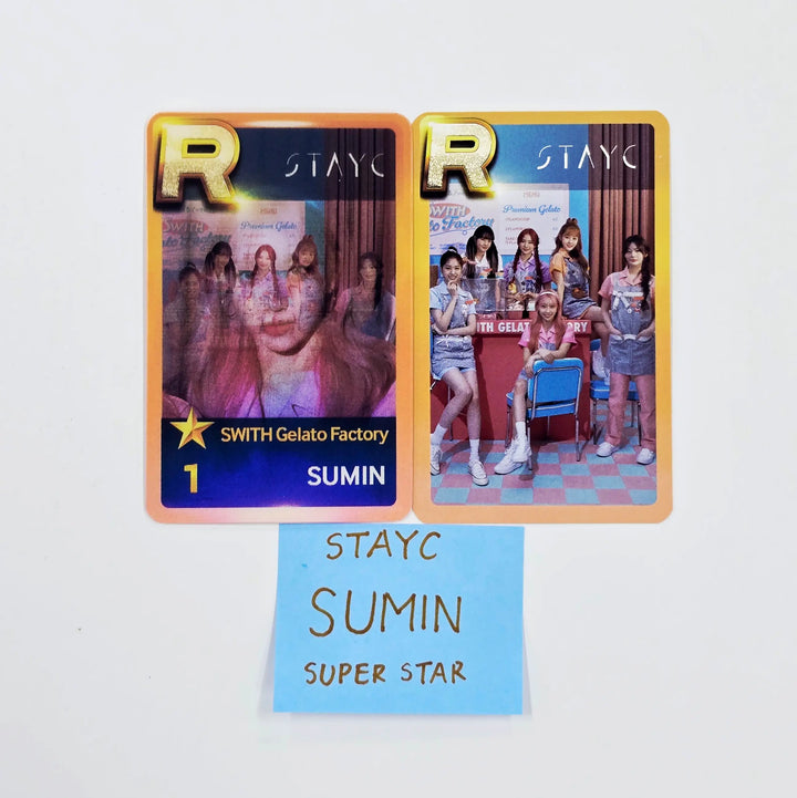SUMIN (of STAYC) - SUPERSTAR Event Photocard, Lenticular Photocard Set (2ea) [26.04.20]