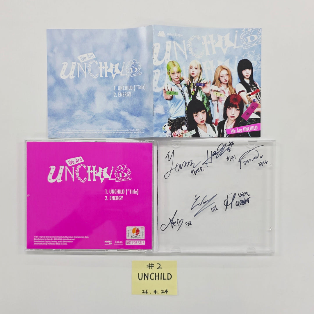 UNCHILD “We Are UNCHILD” - Hand Autographed(Signed) Promo Digital Single Album [26.04.24]