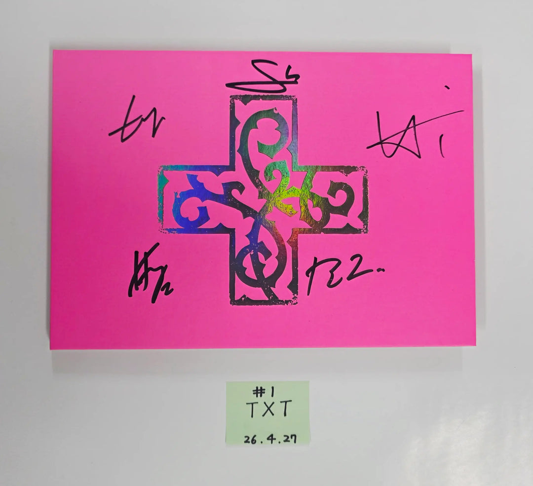 TXT "7TH YEAR: 가시덤불에 잠시 바람이 멈췄을 때 " - Hand Autographed(Signed) Promo Album [26.04.27]