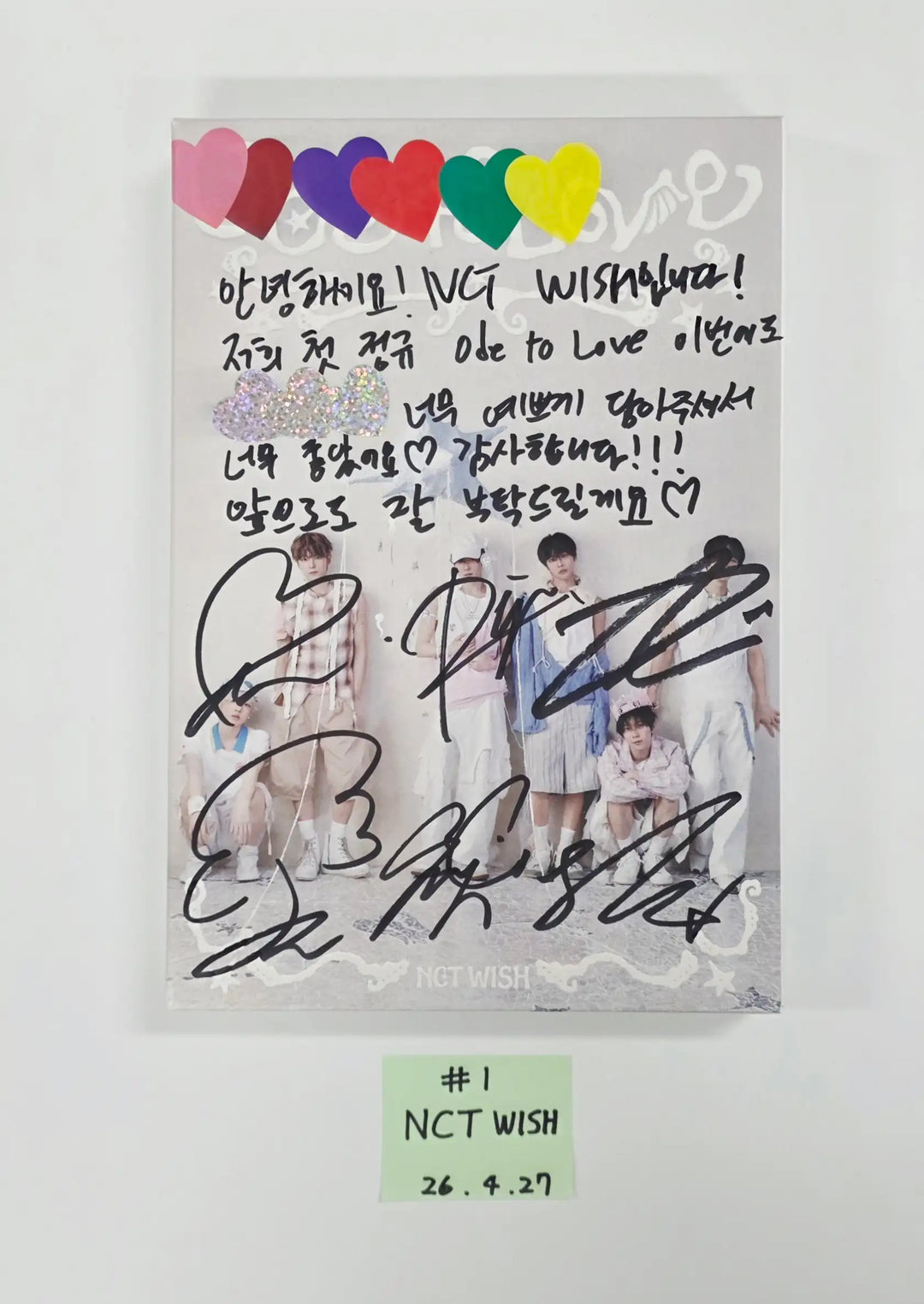 NCT WISH "Ode to Love" - Hand Autographed(Signed) Promo Album [26.04.27]