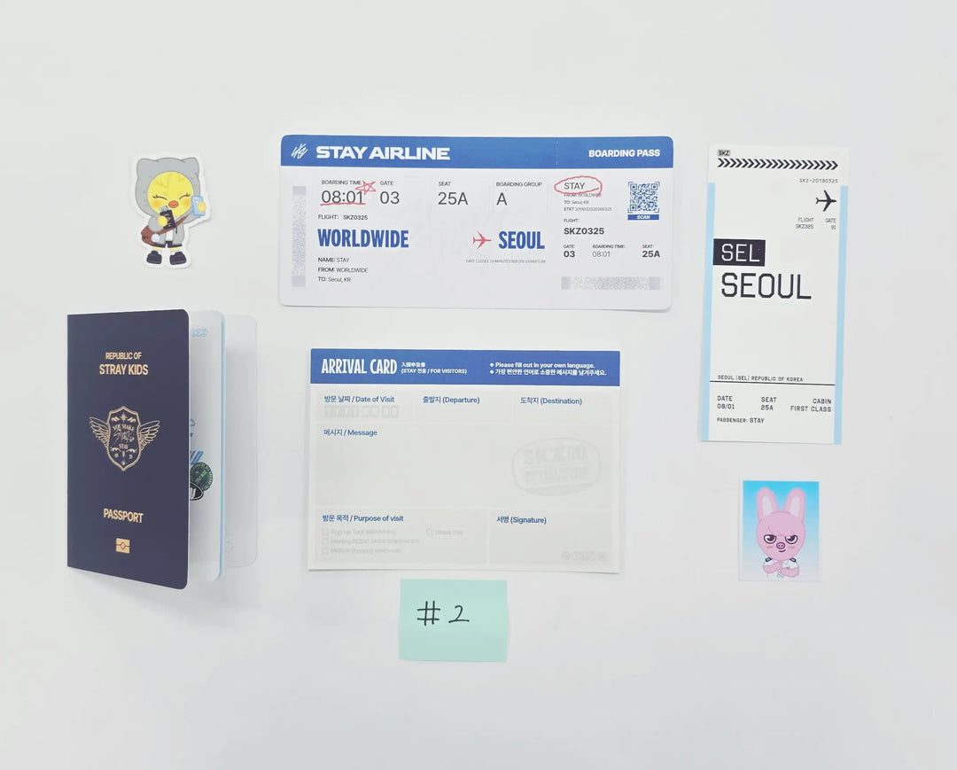 Stray Kids - "Skzoo EveryWhere All Around The World in Seoul" - Pop-Up Store InterActive Event Set (PassPort, Sticker, Skzoo ID Photo) [26.04.27]