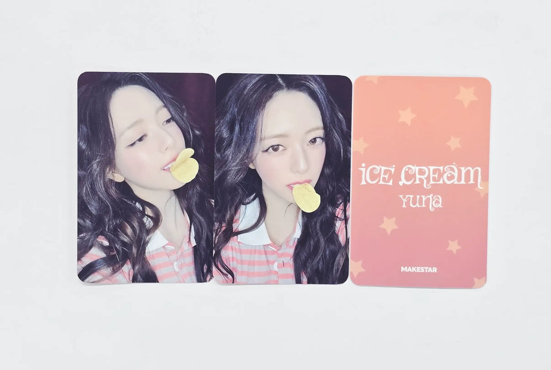YUNA (of ITZY) "Ice Cream" - Makestar Fansign Event Photocard R3 [26.04.30]