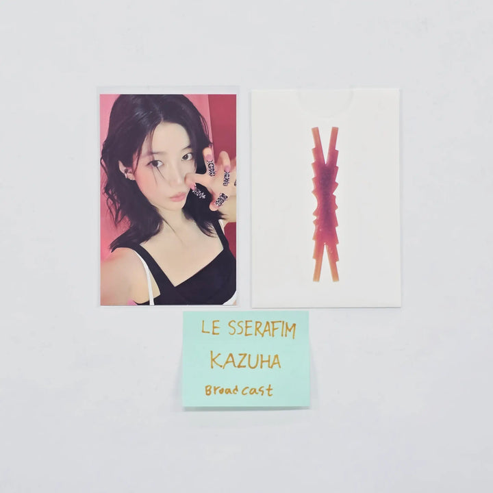 KAZUHA (of Le Sserafim) "SPAGHETTI" -  Broadcast Photocard [26.04.30]
