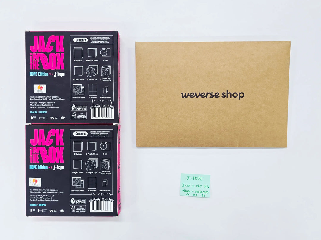 J-HOPE (of BTS) "Jack in the Box" - album + Official Photocard Set [26.04.30]