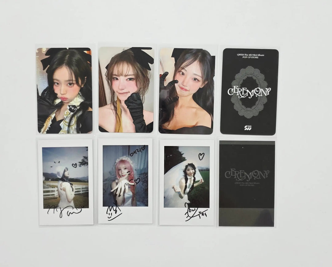 QWER "CEREMONY" - POP-UP Store Soundwave Lucky Draw Event Photocard, Polaroid type Photocard [26.05.04]