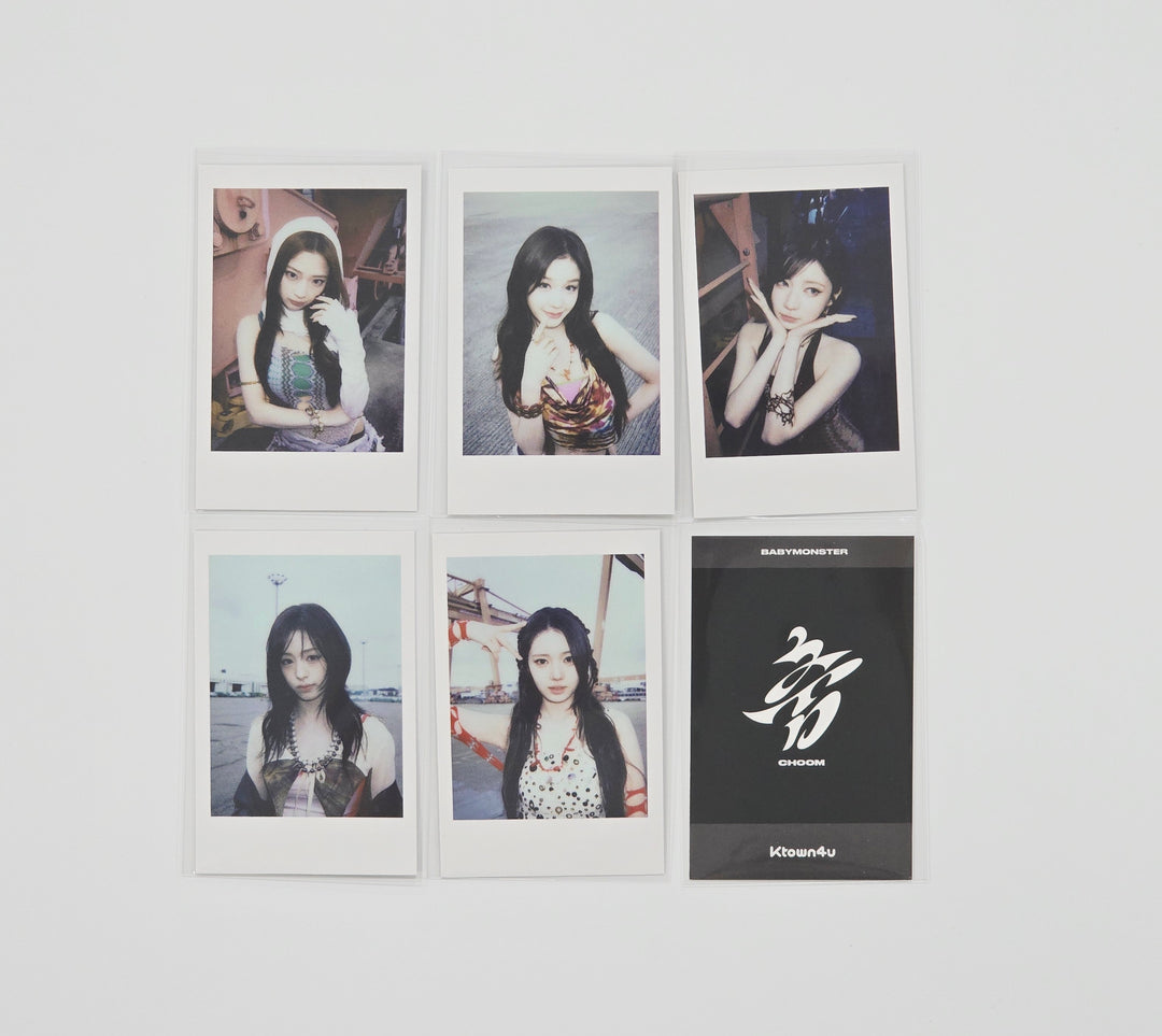 BABYMONSTER "CHOOM" - KTOWN4U Lucky Draw Event polaroid type Photocard (Set Ver.) [26.05.11]