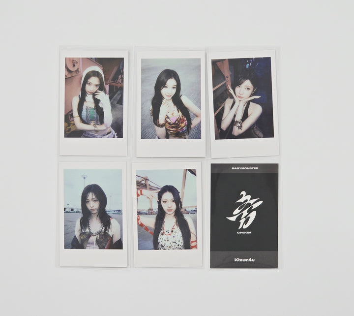 BABYMONSTER "CHOOM" - KTOWN4U Lucky Draw Event polaroid type Photocard (Set Ver.) [26.05.11]