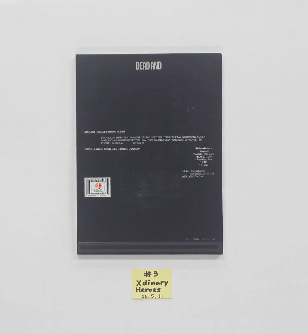 Xdinary Heroes "DEAD AND" - Hand Autographed(Signed) Promo Album [26.05.11]