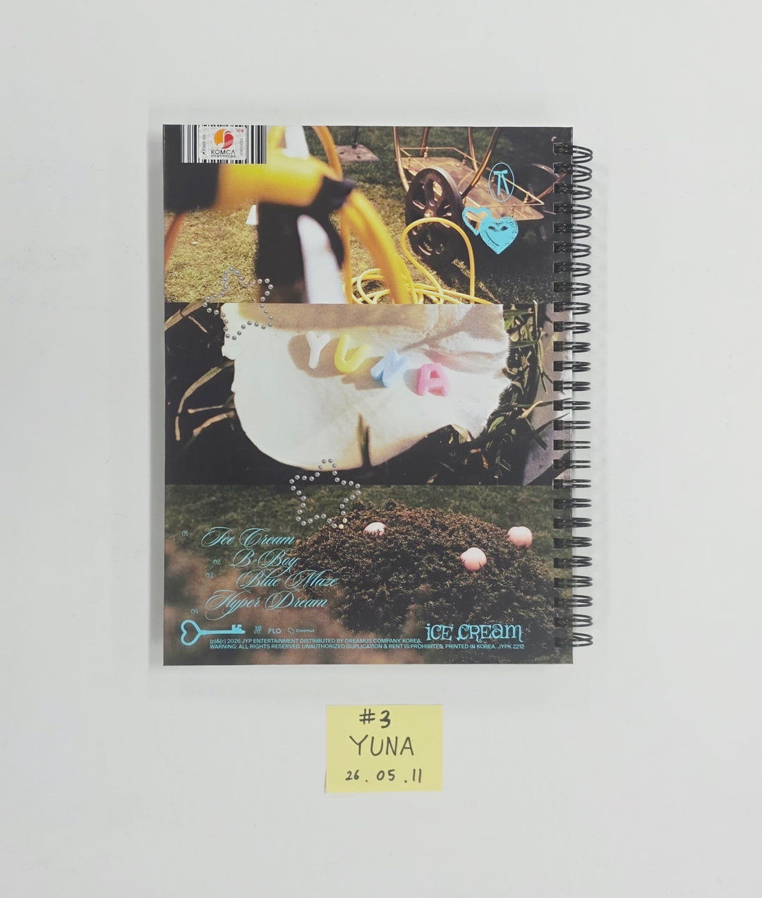 YUNA (of ITZY) "Ice Cream" - Hand Autographed(Signed) Promo Album [26.05.11]