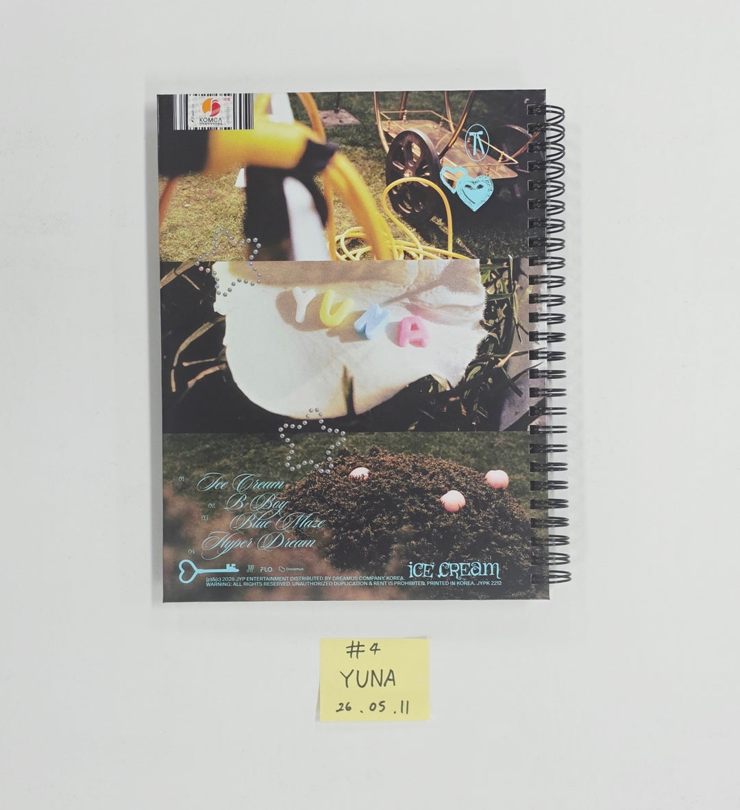 YUNA (of ITZY) "Ice Cream" - Hand Autographed(Signed) Promo Album [26.05.11]