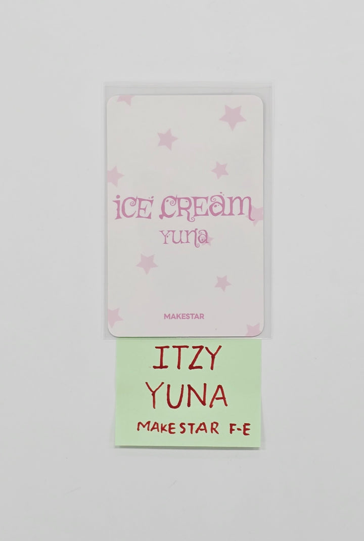 YUNA (of ITZY) "Ice Cream" - Makestar Fansign Event winner Photocard [26.05.12]