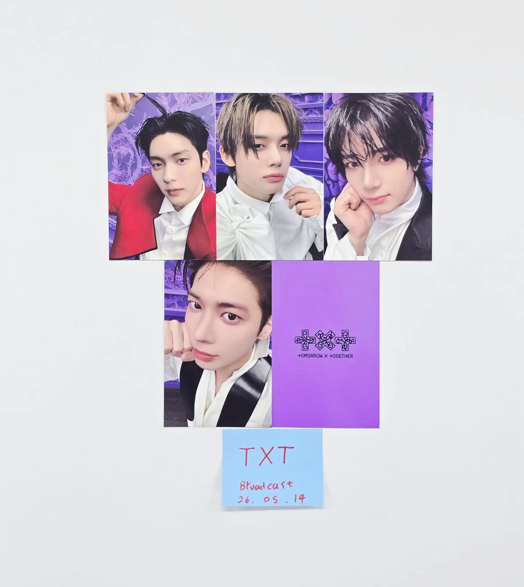 TXT "7TH YEAR: 가시덤불에 잠시 바람이 멈췄을 때 " - Broadcast Photocard Set (5ea) [26.05.14] (Restocked 6/15)