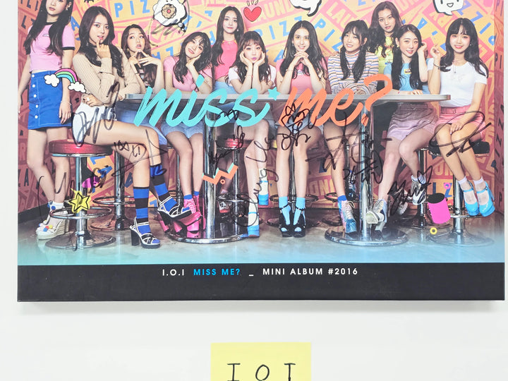I.O.I "Miss Me?" - Hand Autographed(Signed) Promo Album [26.05.21]
