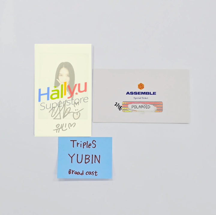 YUBIN (of TripleS) - Hand Autographed(Signed) Polaroid [26.05.26]