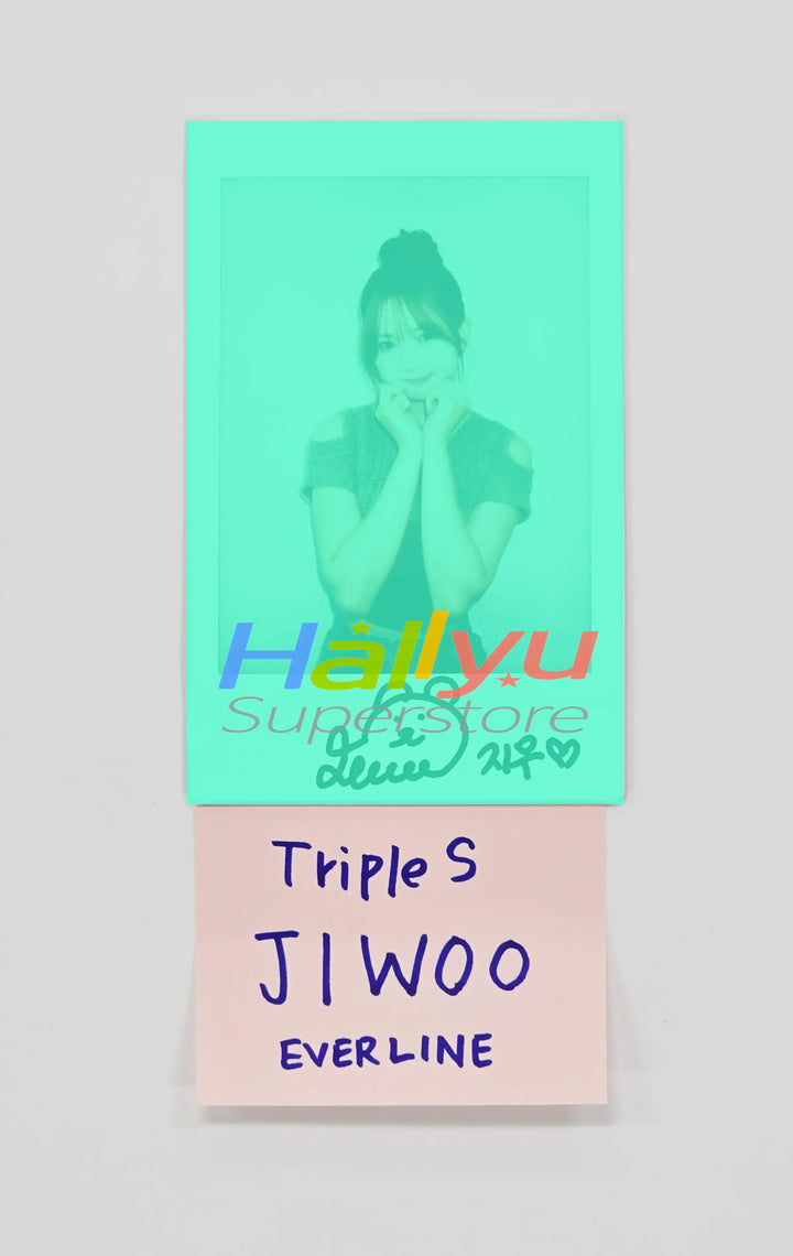 JiWoo (of TripleS) - Hand Autographed(Signed) Polaroid [26.05.28]