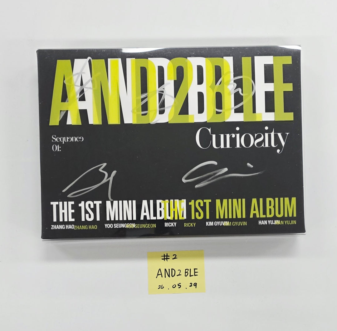 AND2BLE "Sequence 01: Curiosity" - Hand Autographed(Signed) Promo Album [26.05.29]