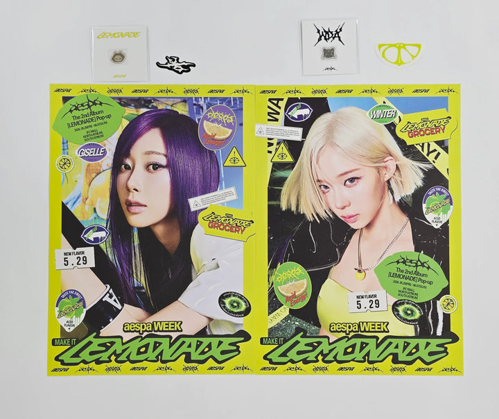 Aespa - "aespa WEEK - MAKE IT LEMONADE" POP-UP Store Admission Gift set [26.05.29]