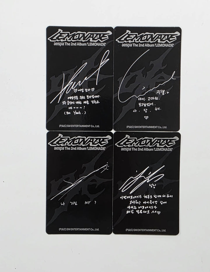 Aespa "LEMONADE" - Official Photocard (MUTANT Ver.) [26.05.29][Restocked06/01]