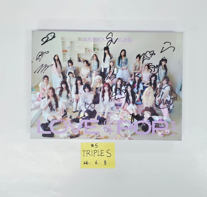 TripleS "LOVE&amp;POP pt.1" - Hand Autographed(Signed) Promo Album [26.06.08]