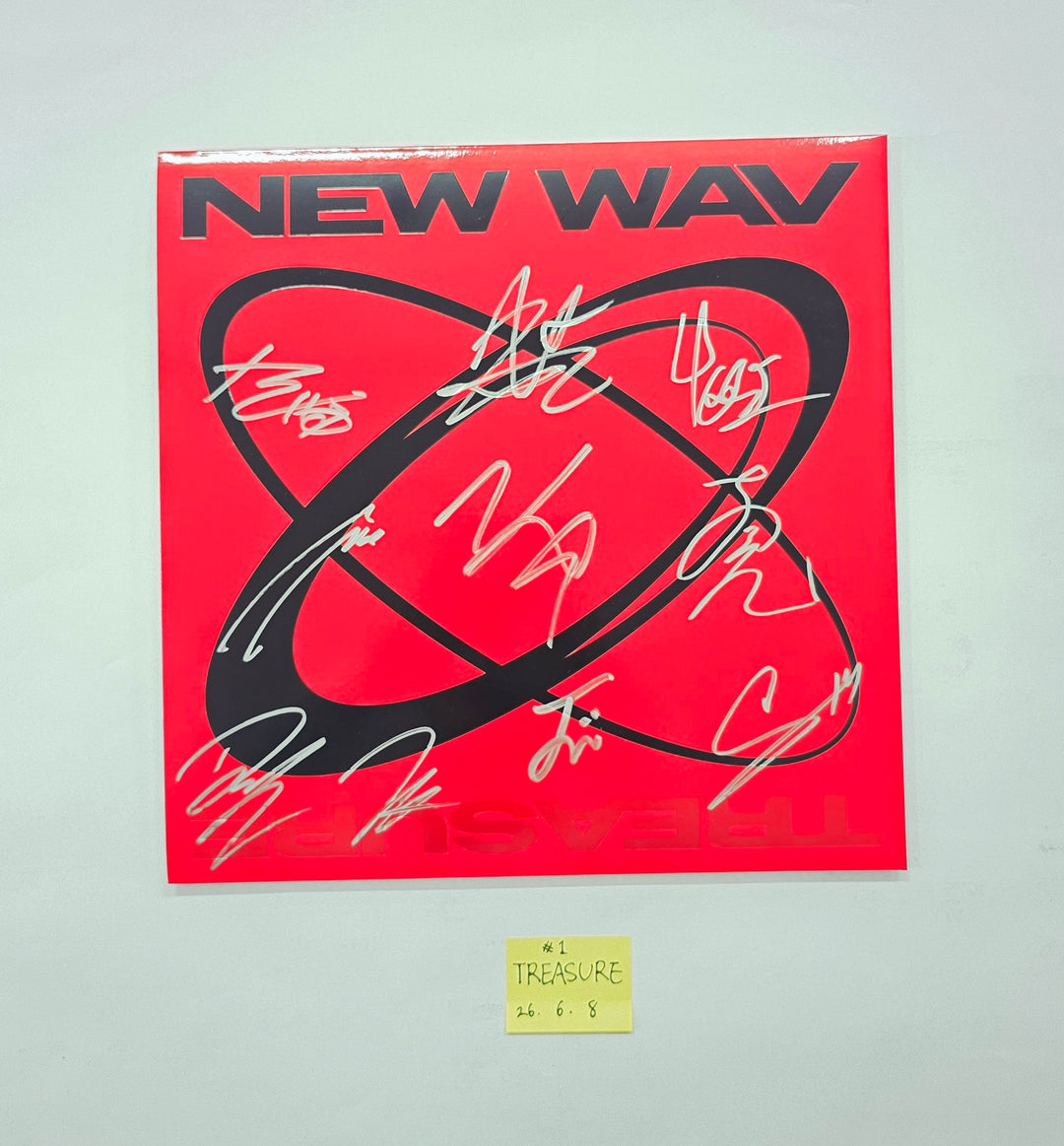 TREASURE "NEW WAV" - Hand Autograhped(Signed) Promo Album [26.06.08]