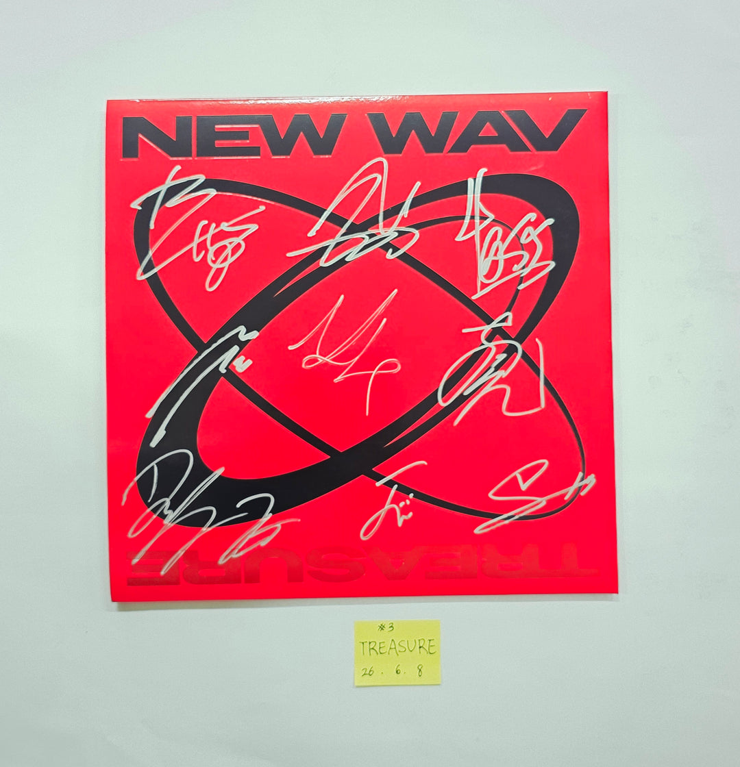 TREASURE "NEW WAV" - Hand Autograhped(Signed) Promo Album [26.06.08]