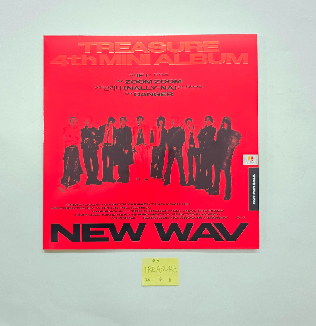 TREASURE "NEW WAV" - Hand Autograhped(Signed) Promo Album [26.06.08]