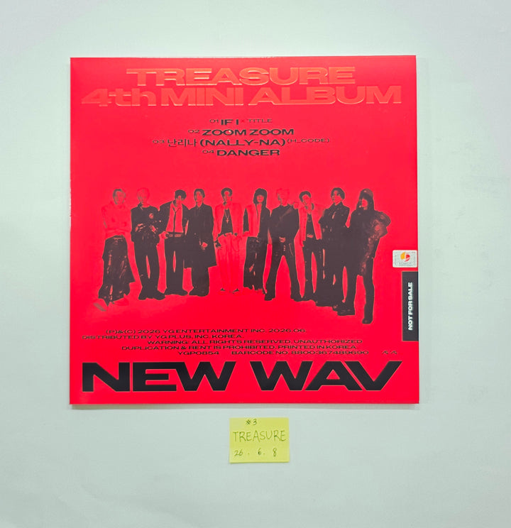 TREASURE "NEW WAV" - Hand Autograhped(Signed) Promo Album [26.06.08]