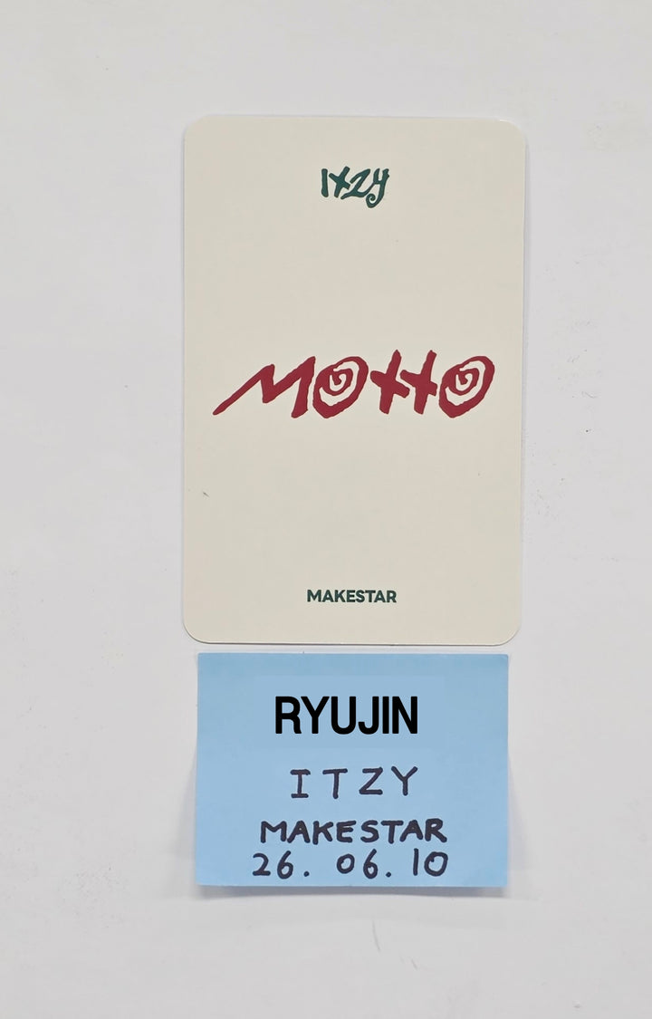 RYUJIN (of ITZY) "Motto" - Hand Autograhped(Signed) Photocard [26.06.10]