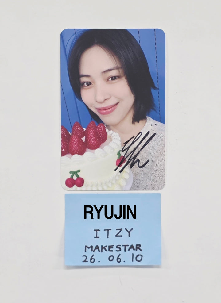 RYUJIN (of ITZY) "Motto" - Hand Autograhped(Signed) Photocard [26.06.10]