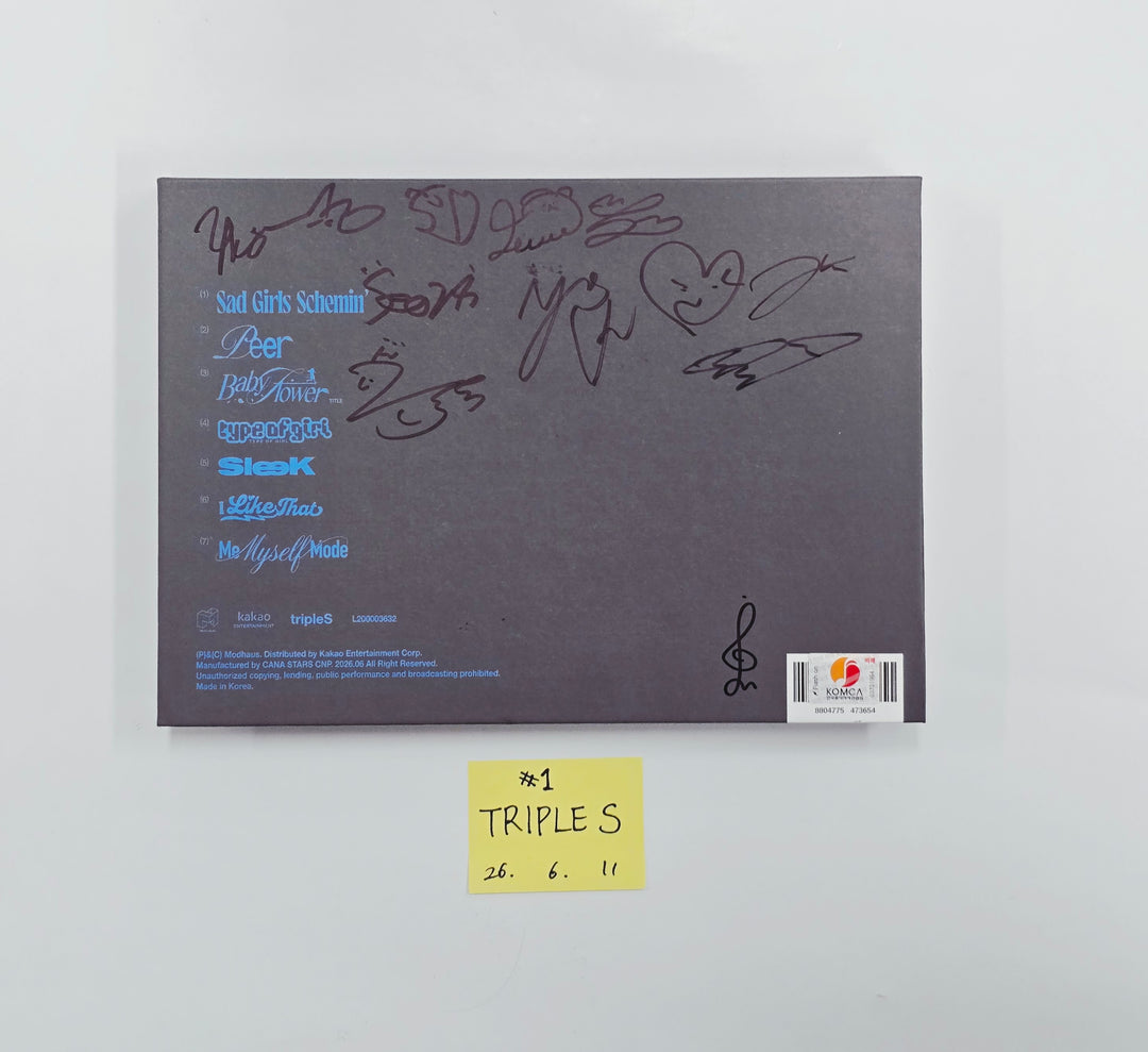 TripleS "LOVE&amp;POP pt.1" - Hand Autographed(Signed) Promo Album [26.06.11]