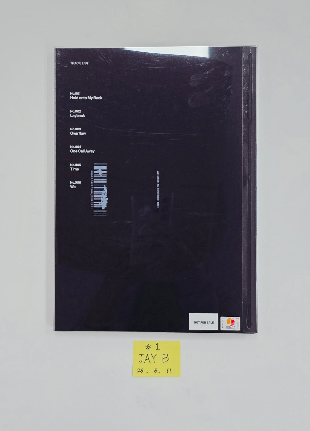 JAY B "TR.EE" - Hand Autographed(Signed) Promo Album [26.06.11]