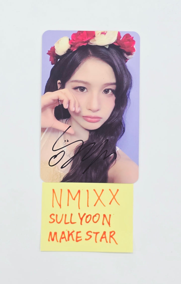 SULLYOON (of NMIXX) "Heavy Serenade" -  Hand Autographed(Signed) Photocard [26.06.12]