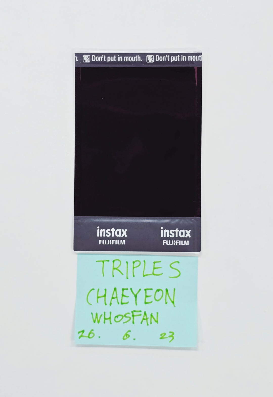CHAEYEON (of TripleS) - Hand Autographed(Signed) Polaroid [26.06.23]