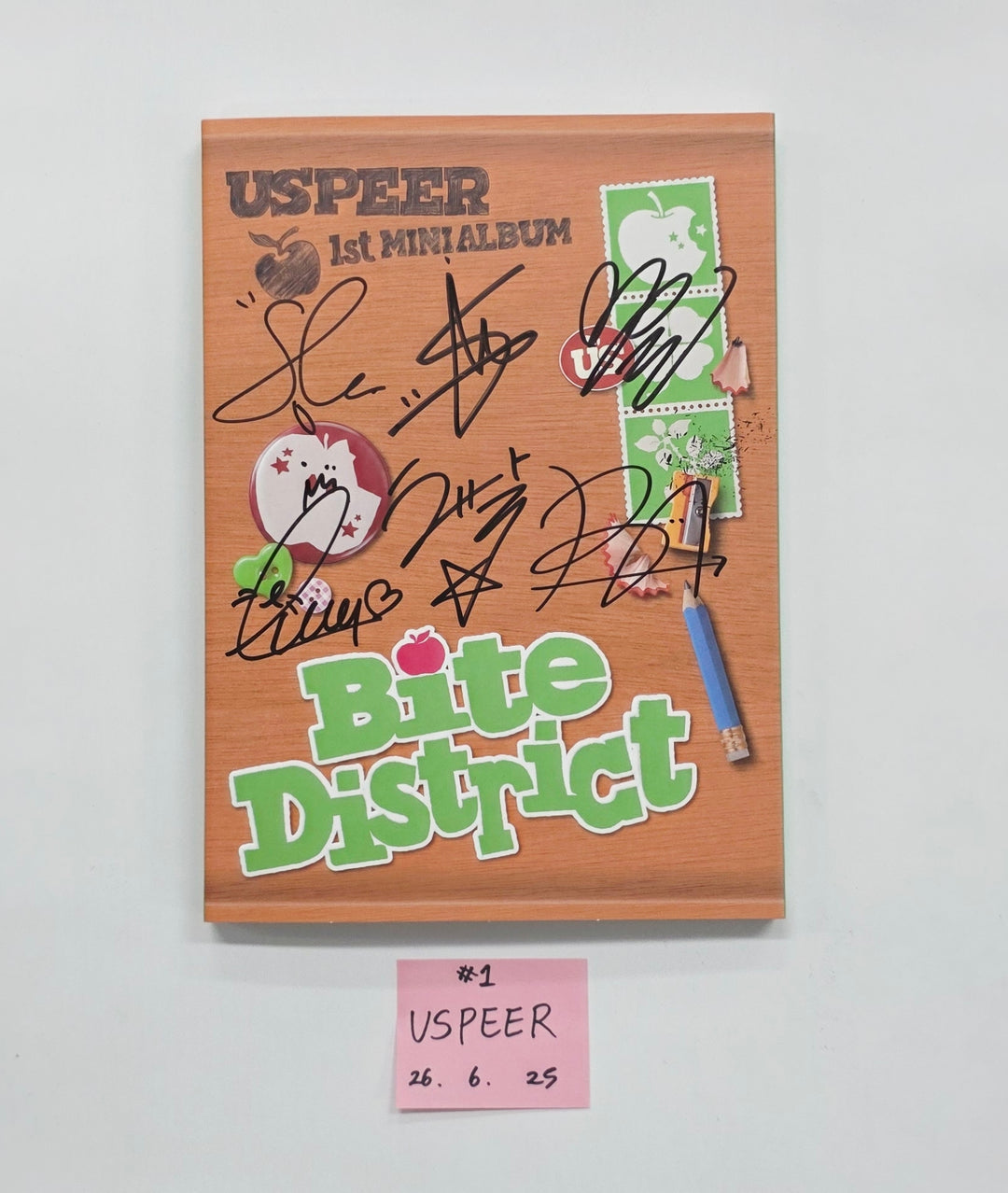 USPEER "BITE DISTRICT" - Hand Autographed(Signed) Promo Album [26.06.25]