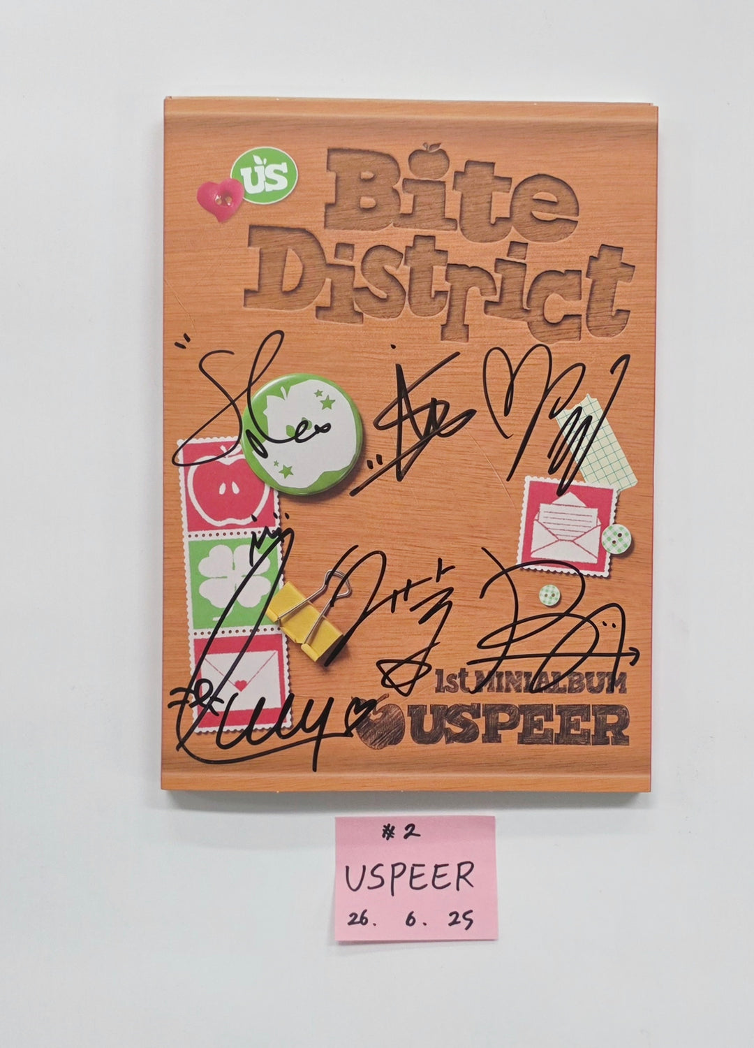 USPEER "BITE DISTRICT" - Hand Autographed(Signed) Promo Album [26.06.25]